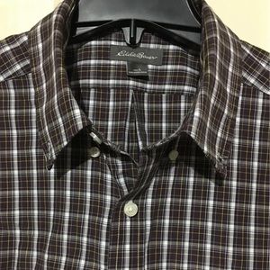 Eddie Bauer MENS Buttons Down Shirt Size L